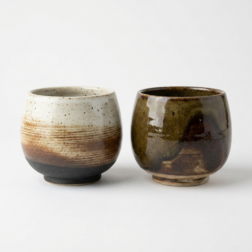 Hand-Painted Ceramic Coffee Cup – Set of 2