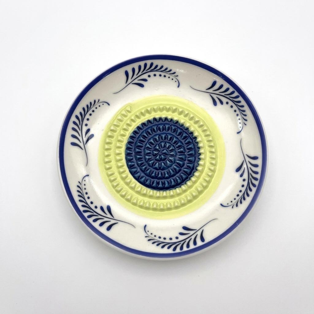 Ceramic Flower Grater Plate - Set of 1