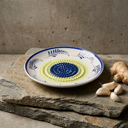 Ceramic Flower Grater Plate - Set of 1